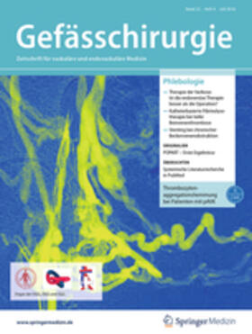 Federführender Schriftleiter: Axel Larena-Avellaneda Geschäftsführender Herausgeber: Thomas Schmitz-Rixen |  Gefässchirurgie | Zeitschrift |  Sack Fachmedien