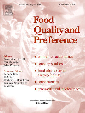 Editors: A.V. Cardello, S.R. Jaeger, J. Prescott |  Food Quality and Preference | Zeitschrift |  Sack Fachmedien