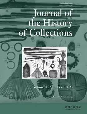  Journal of the History of Collections | Zeitschrift |  Sack Fachmedien