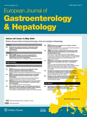  European Journal of Gastroenterology & Hepatology | Zeitschrift |  Sack Fachmedien