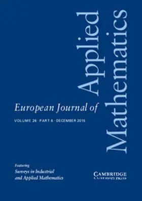  European Journal of Applied Mathematics | Zeitschrift |  Sack Fachmedien