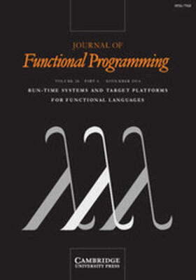  Journal of Functional Programming | Zeitschrift |  Sack Fachmedien