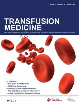  Transfusion Medicine | Zeitschrift |  Sack Fachmedien