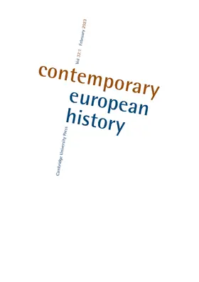  Contemporary European History | Zeitschrift |  Sack Fachmedien