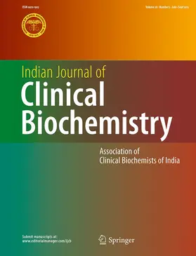 Editor-in-Chief: Praveen Sharma |  Indian Journal of Clinical Biochemistry | Zeitschrift |  Sack Fachmedien