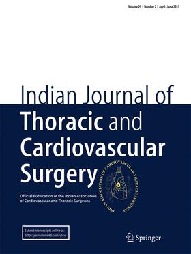 Editor-in-Chief: O.P. Yadava |  Indian Journal of Thoracic and Cardiovascular Surgery | Zeitschrift |  Sack Fachmedien