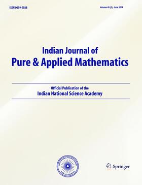  Indian Journal of Pure and Applied Mathematics | Zeitschrift |  Sack Fachmedien
