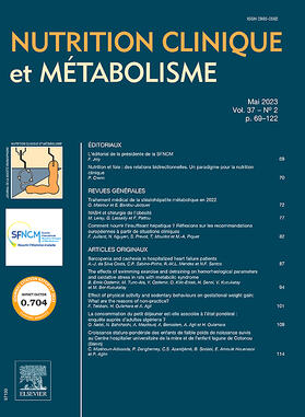  Nutrition Clinique et Metabolisme | Zeitschrift |  Sack Fachmedien