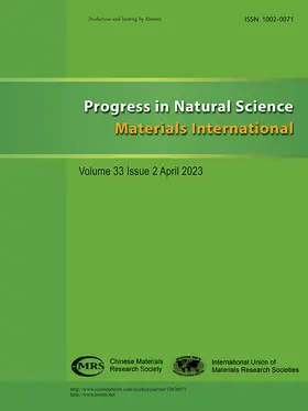  Progress in Natural Science: Materials International | Zeitschrift |  Sack Fachmedien