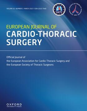 European Journal of Cardio-Thoracic Surgery | Oxford University Press | Zeitschrift | sack.de