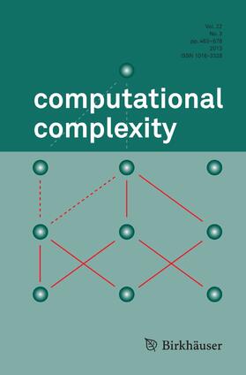  computational complexity | Zeitschrift |  Sack Fachmedien