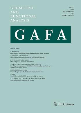  Geometric and Functional Analysis | Zeitschrift |  Sack Fachmedien