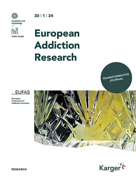 F. Kiefer (Mannheim) / W. van den Brink (Amsterdam) |  European Addiction Research | Zeitschrift |  Sack Fachmedien