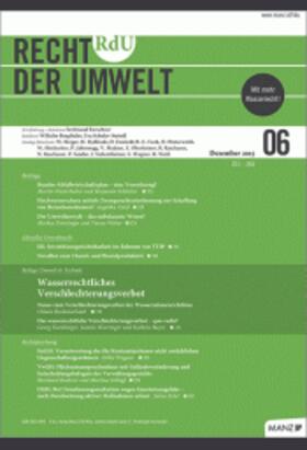  Recht der Umwelt (RdU) | Zeitschrift |  Sack Fachmedien