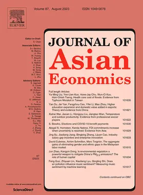  Journal of Asian Economics | Zeitschrift |  Sack Fachmedien