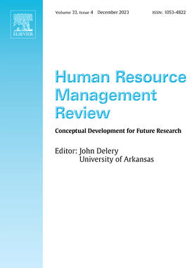 Editor-in-Chief: H.J. Klein |  Human Resource Management Review | Zeitschrift |  Sack Fachmedien