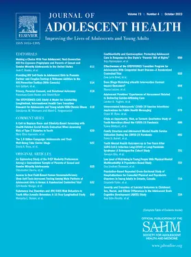  Journal of Adolescent Health | Zeitschrift |  Sack Fachmedien