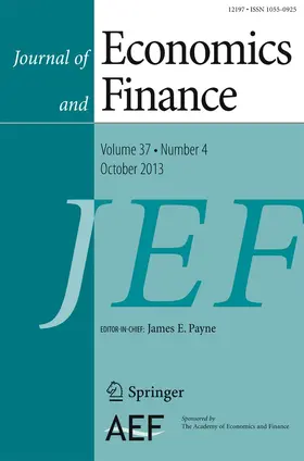  Journal of Economics and Finance | Zeitschrift |  Sack Fachmedien