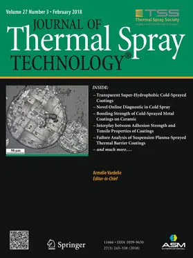 Editor-in-Chief: Armelle Vardelle |  Journal of Thermal Spray Technology | Zeitschrift |  Sack Fachmedien