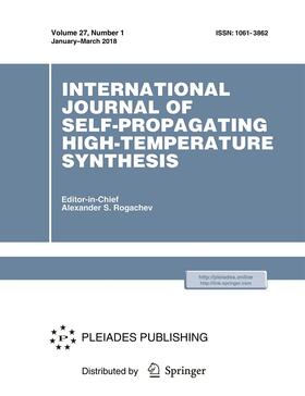  International Journal of Self-Propagating High-Temperature Synthesis | Zeitschrift |  Sack Fachmedien