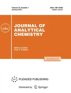  Journal of Analytical Chemistry | Zeitschrift |  Sack Fachmedien