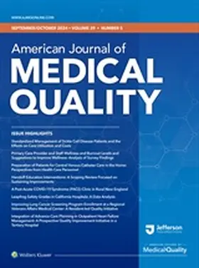  American Journal of Medical Quality | Zeitschrift |  Sack Fachmedien