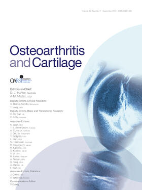  Osteoarthritis and Cartilage | Zeitschrift |  Sack Fachmedien