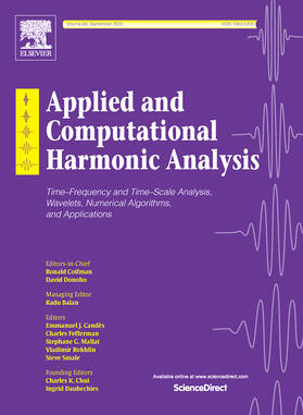Editors-in-Chief: Charles K. Chui, Ronald R. Coifman, David Donoho |  Applied and Computational Harmonic Analysis | Zeitschrift |  Sack Fachmedien