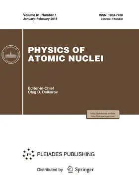  Physics of Atomic Nuclei | Zeitschrift |  Sack Fachmedien