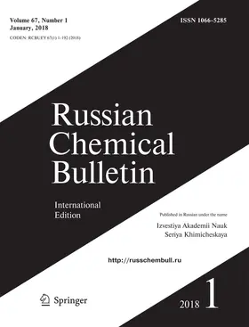  Russian Chemical Bulletin | Zeitschrift |  Sack Fachmedien