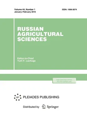  Russian Agricultural Sciences | Zeitschrift |  Sack Fachmedien