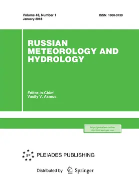  Russian Meteorology and Hydrology | Zeitschrift |  Sack Fachmedien