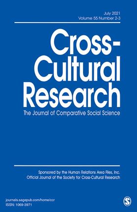  Cross-Cultural Research | Zeitschrift |  Sack Fachmedien