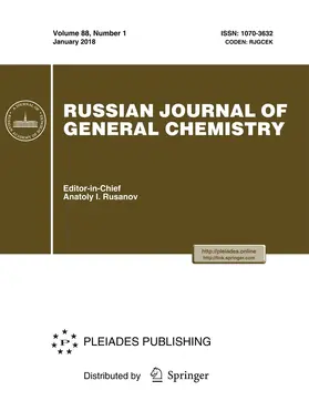  Russian Journal of General Chemistry | Zeitschrift |  Sack Fachmedien