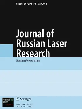  Journal of Russian Laser Research | Zeitschrift |  Sack Fachmedien