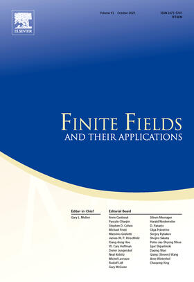 Editor-in-Chief: Gary L. Mullen |  Finite Fields and Their Applications | Zeitschrift |  Sack Fachmedien