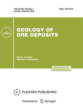  Geology of Ore Deposits | Zeitschrift |  Sack Fachmedien