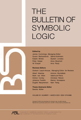 Bulletin of Symbolic Logic | Cambridge University Press | Zeitschrift | sack.de