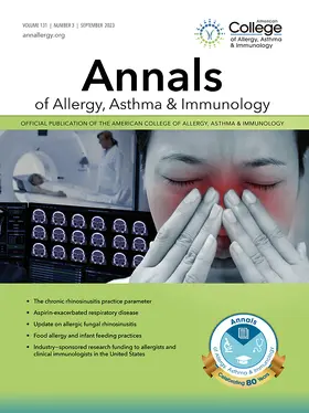 Editor-in-Chief: Gailen D. Marshall, Jr., MD, PhD, DFACAAI |  Annals of Allergy, Asthma & Immunology | Zeitschrift |  Sack Fachmedien