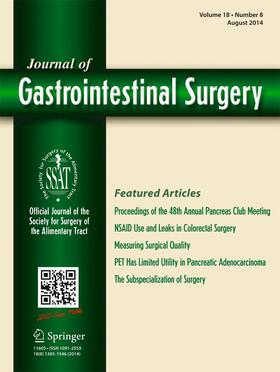 Editor-in-Chief: R.A. Hodin / T.M. Pawlik |  Journal of Gastrointestinal Surgery | Zeitschrift |  Sack Fachmedien