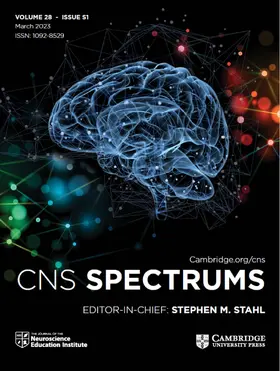  CNS Spectrums | Zeitschrift |  Sack Fachmedien