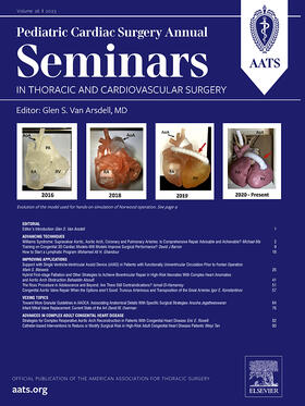  Seminars in Thoracic and Cardiovascular Surgery: Pediatric Cardiac Surgery Annual | Zeitschrift |  Sack Fachmedien