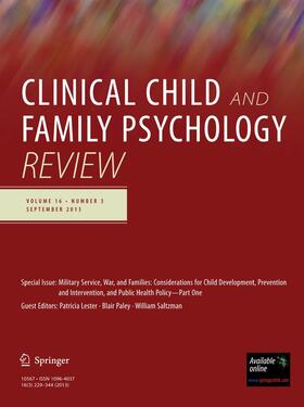 Editors-in-Chief: Th.H. Ollendick / R.J. Prinz |  Clinical Child and Family Psychology Review | Zeitschrift |  Sack Fachmedien