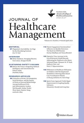  Journal of Healthcare Management | Zeitschrift |  Sack Fachmedien