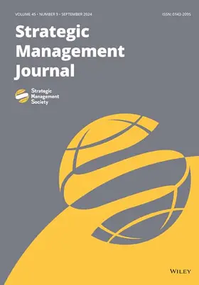  Strategic Management Journal | Zeitschrift |  Sack Fachmedien