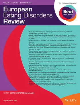  European Eating Disorders Review | Zeitschrift |  Sack Fachmedien