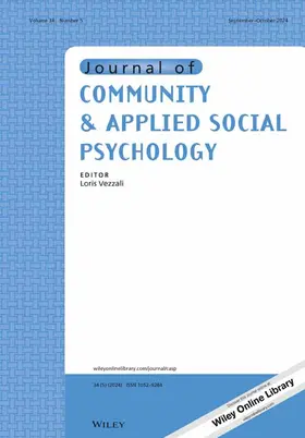  Journal of Community & Applied Social Psychology | Zeitschrift |  Sack Fachmedien