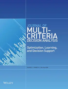  Journal of Multi-Criteria Decision Analysis | Zeitschrift |  Sack Fachmedien