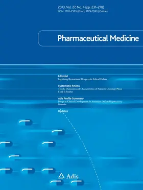  Pharmaceutical Medicine | Zeitschrift |  Sack Fachmedien