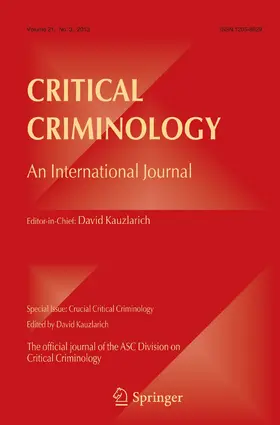  Critical Criminology | Zeitschrift |  Sack Fachmedien